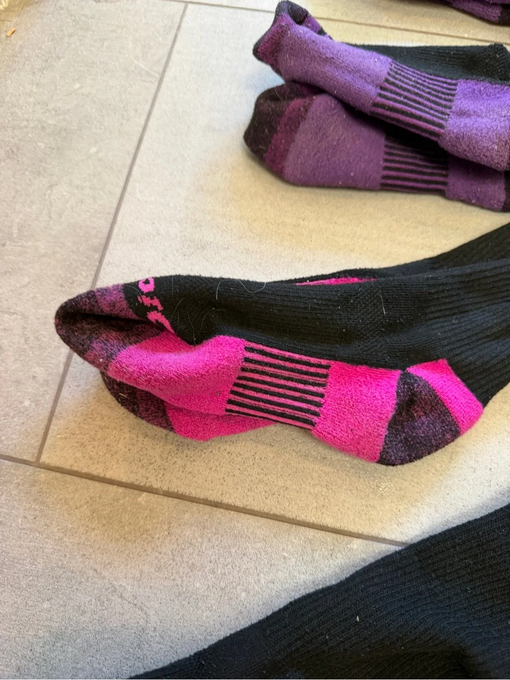 Men's Dickies Crew Work Socks w Colored Accents - 10 Pair!